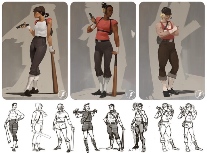 team fortress female characters 02