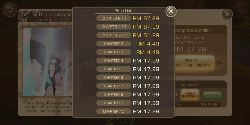 Final Fantasy XV Pocket Edition price 1