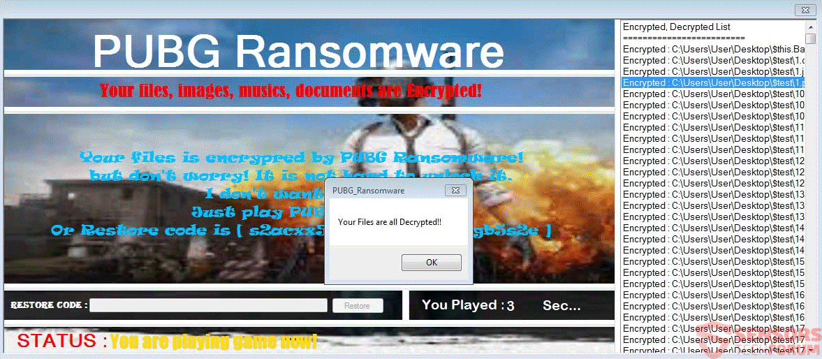 PUBG Ransomware 00