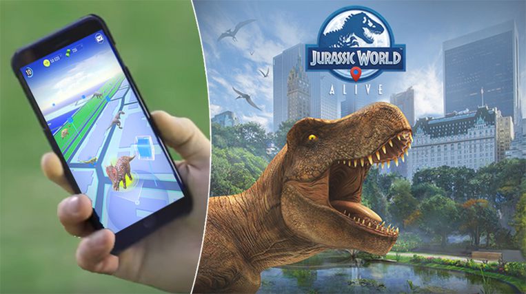 T-Rex บุก Jurassic World Alive เกมล่าไดโนเสาร์ AR  ลงสโตร์วันนี้