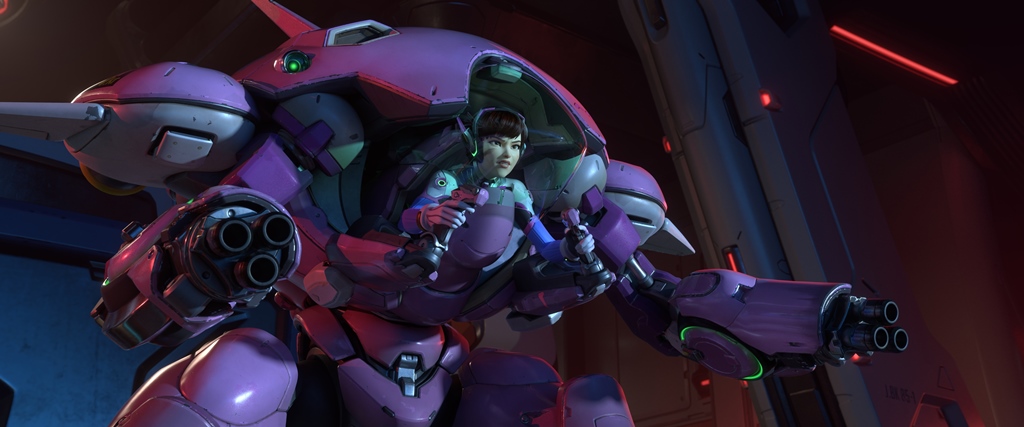 When D.Va isn’t enjoying the limelight she is working tirelessly to ensure she is prepared for the next Omnic attack.