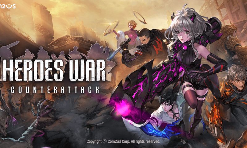 Com2uS เตรียมนำเกม RPG ตัวใหม่ Heroes War : Counterattack บุกประเทศไทย