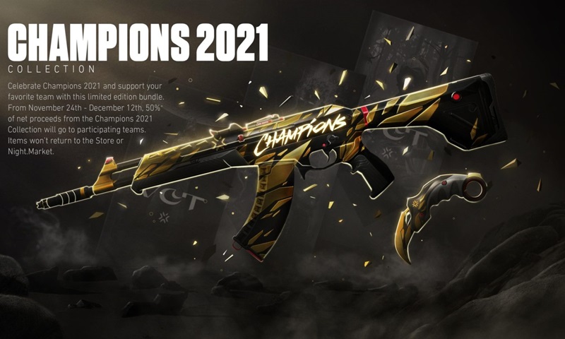 จัดด่วน Riot Games เปิดตัวสกินชุดฉลองแชมป์ VALORANT Champions 2021