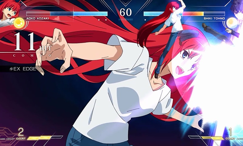 ส่องเกมเพลย์ใหม่ Melty Blood: Type Lumina อวดสกิลต่อสู้ Aoko Aozaki ปะทะ Shiki Tohno