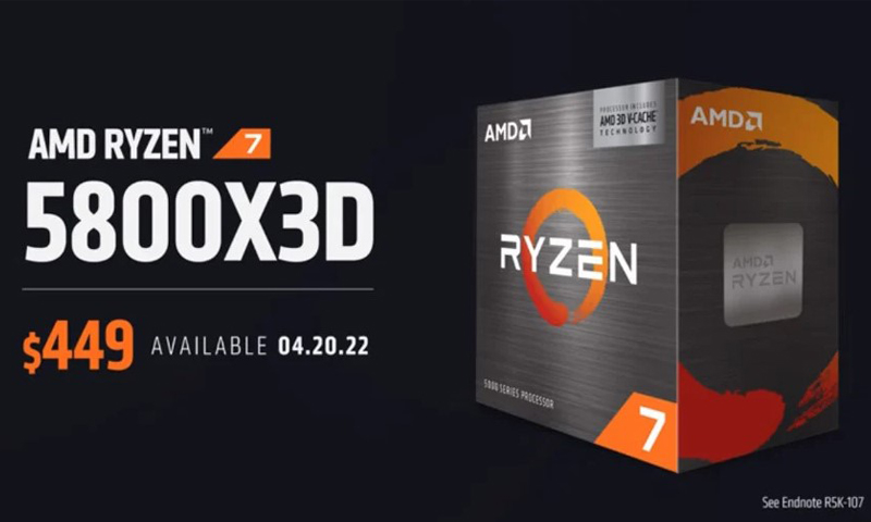 AMD ทวงบัลลังก์ CPU เกมมิ่งที่เร็วที่สุดด้วย “Ryzen 7 5800X3D”