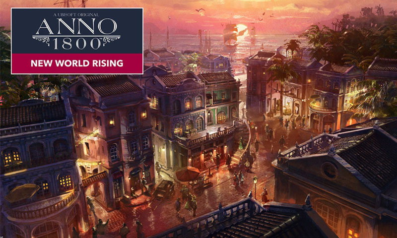 Anno 1800 ซีซัน 4 แกรนด์ ไฟนัล: New World Rising รวมถึง DLC ของตกแต่งแพ็ค Old Town พร้อมให้จับจองแล้ว!