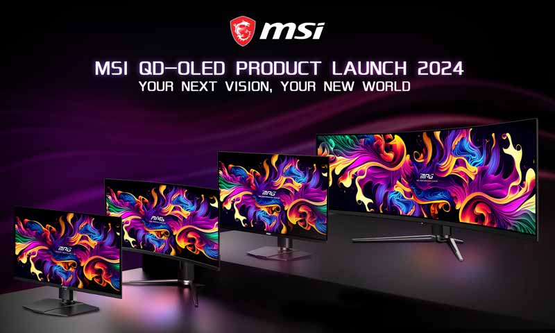 MSI เปิดตัว MSI QD-OLED จอพาเนลใหม่ การแสดงผลสมจริง สีเข้มล้ำ ดำสุด จัดจ้านทุกเฉดสี เร็วแรงดีถูกใจชาวเกมเมอร์