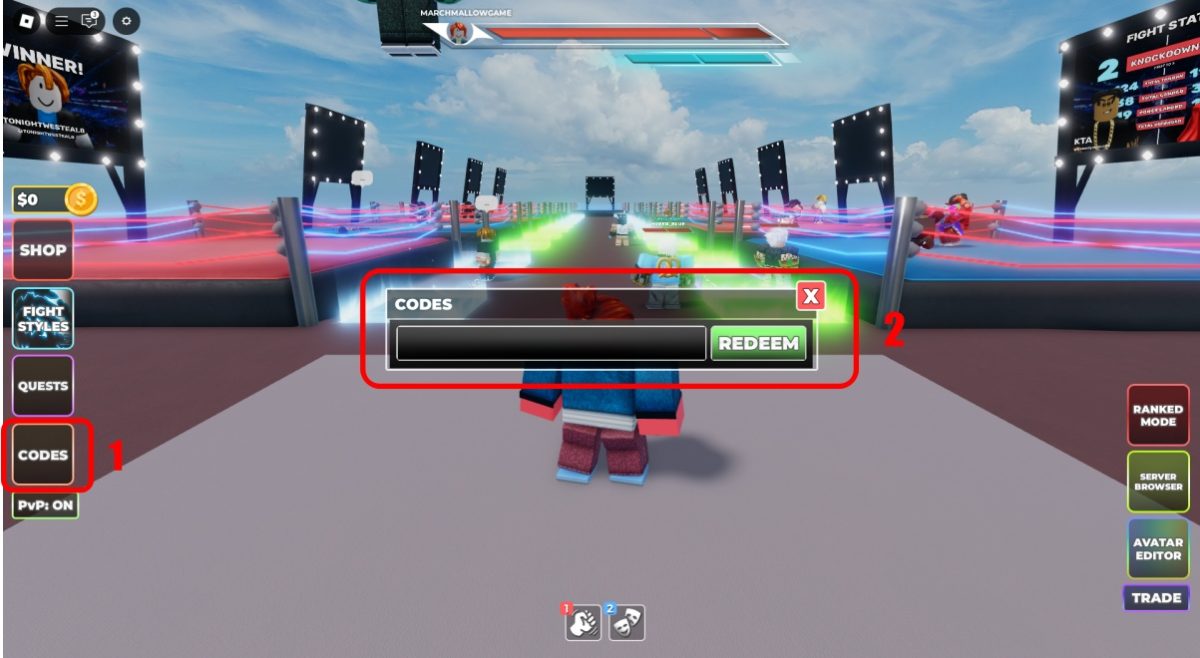 โค้ดแมพมวย Untitled Boxing Game ใหม่ล่าสุด อัปเดต พ.ค. 2026