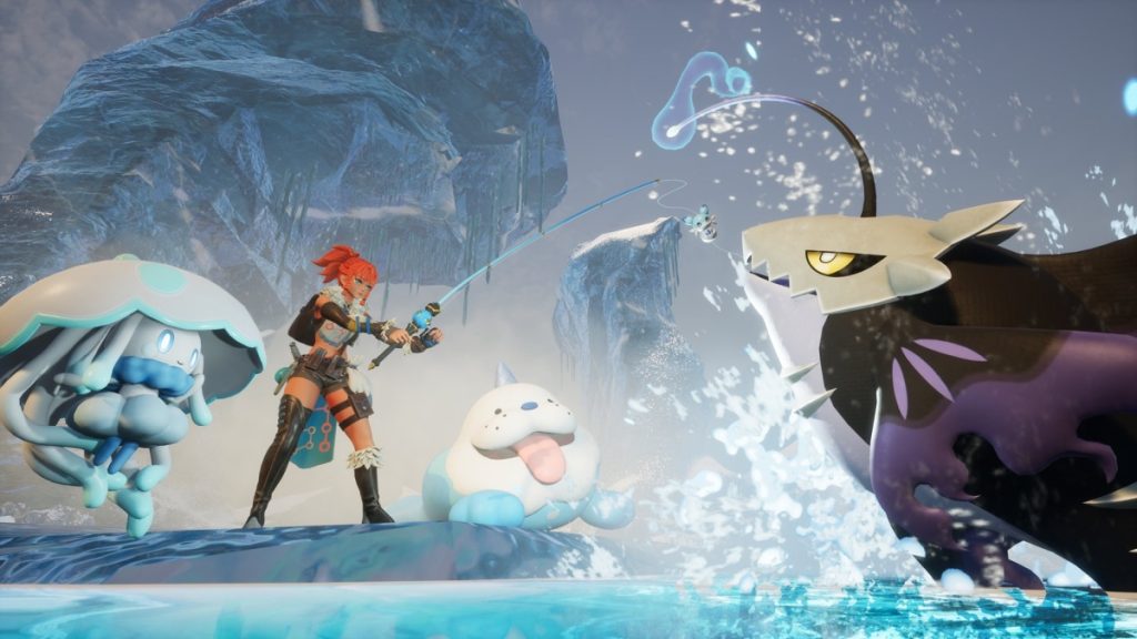 ตัวอย่างการอัปเดตในเกม Palworld x Terraria