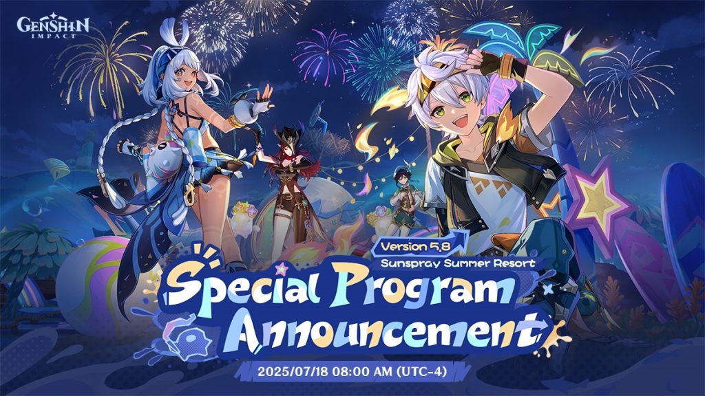 Special Program เวอร์ชัน 5.8 ในเกม Genshin Impact