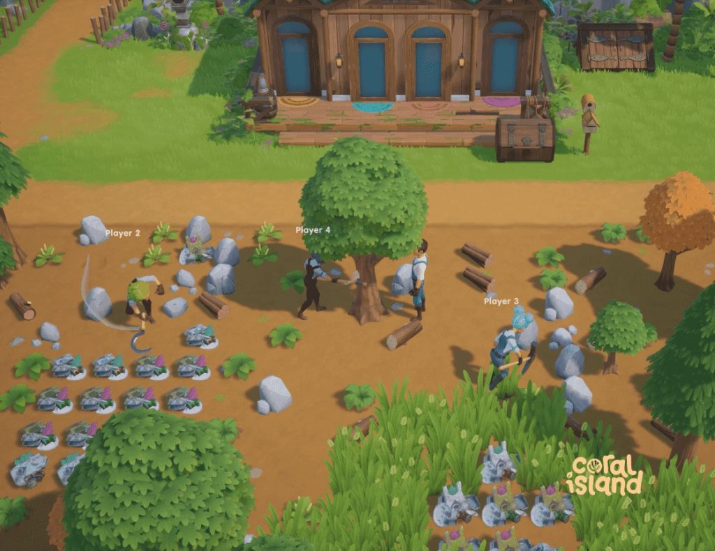 โหมด Co-op ในเกม Coral Island