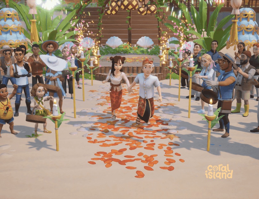 การแต่งงานในเกมCoral Island 