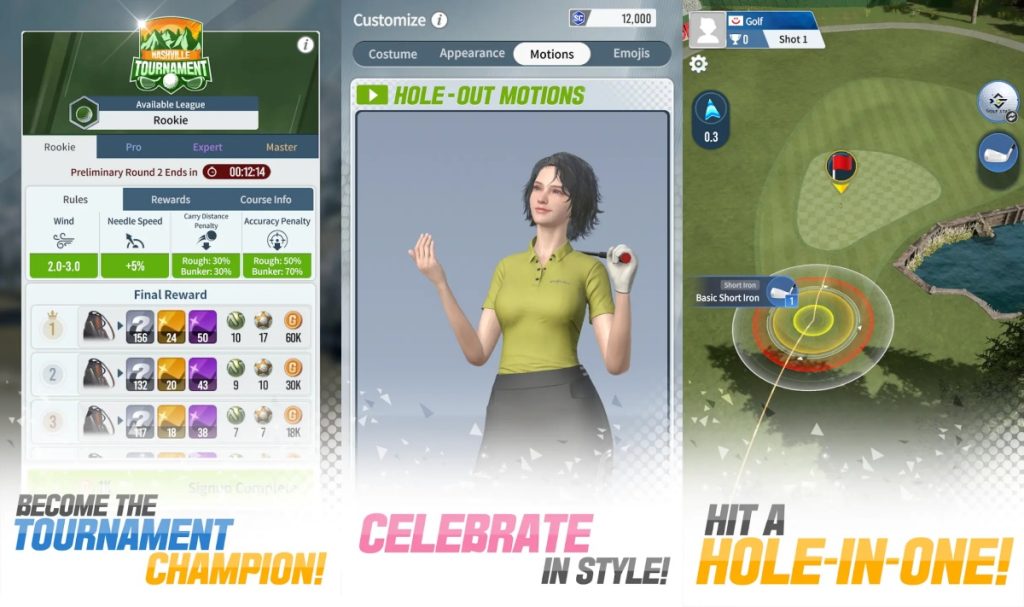 Golf Star 2 จาก Com2uS เปิดลงทะเบียนล่วงหน้าบนมือถือแล้ววันนี้ 2 ระบบต่าง ๆ ในเกม Golf Star 2