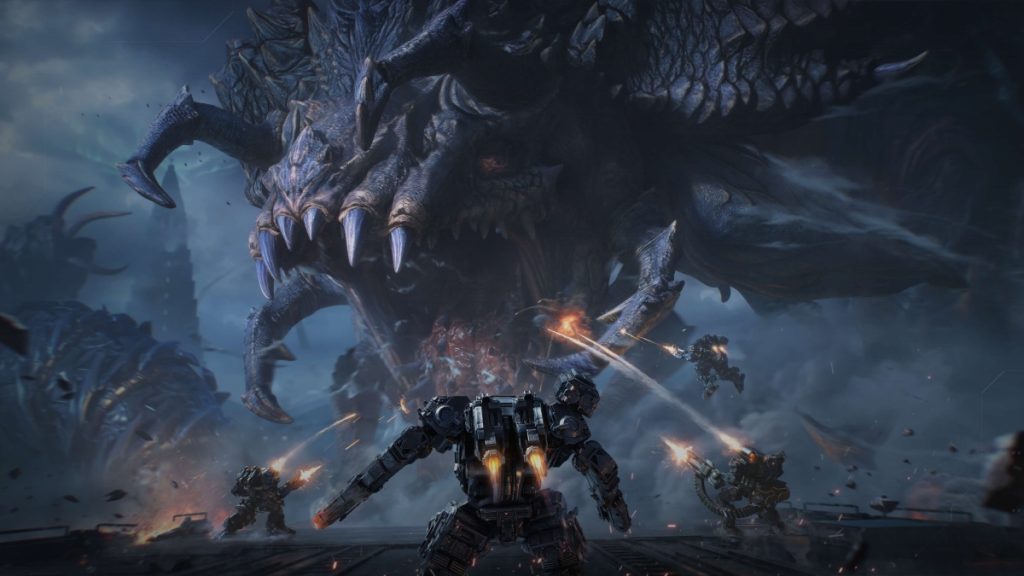 การต่อสู้กับมอนสเตอร์ในเกม Reverse War: The Future