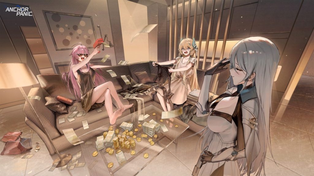 ตัวละครสาว ๆ ในเกม Anchor Panic