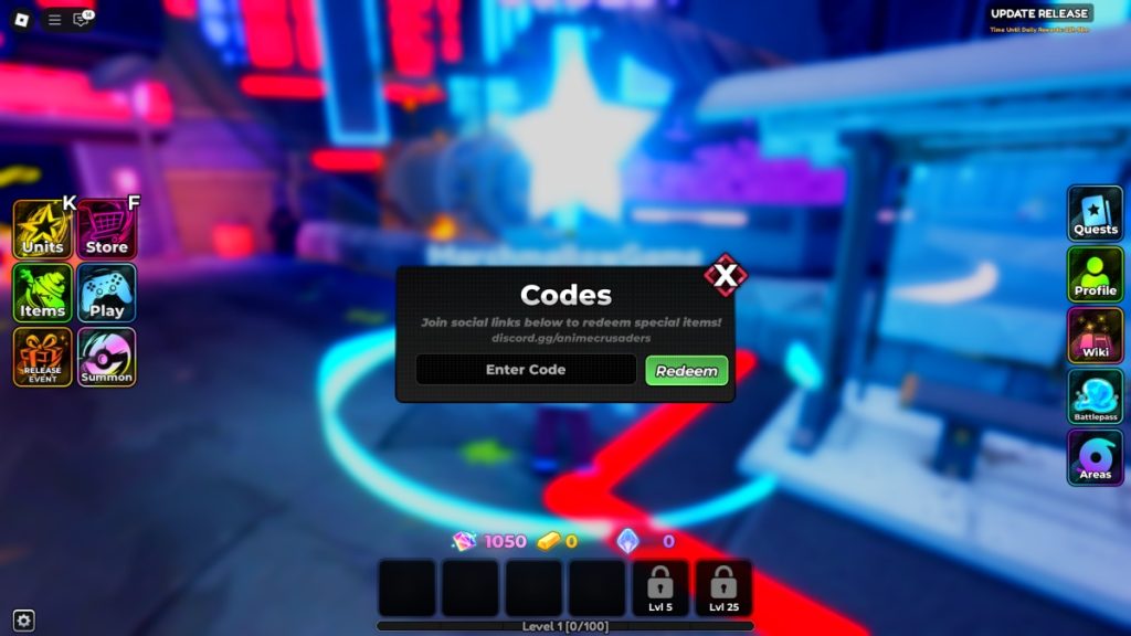 Anime Crusaders Codes 120925 03