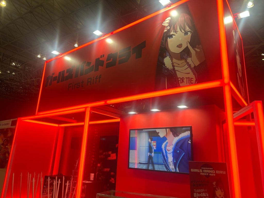 บูทเกม Girls Band Cry: First Riff ในงาน Tokyo Game Show 2025