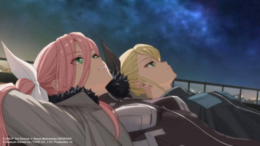 Sagan Shinomiya และ Kikoru Shinomiya ในเกม Kaiju No.8 The Game