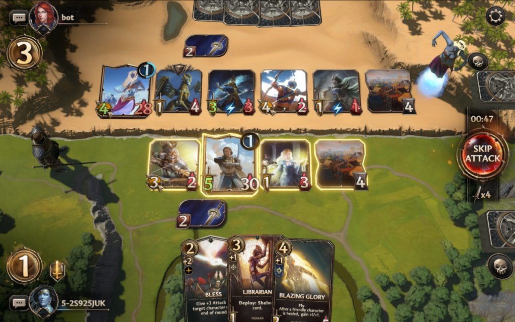 การต่อสู้ในเกม Might & Magic Fates TCG