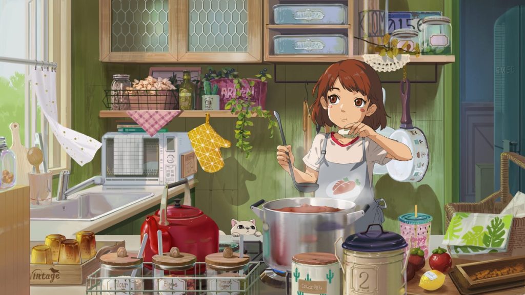 การทำอาหารสุดน่ารักในเกม Morikomori Life