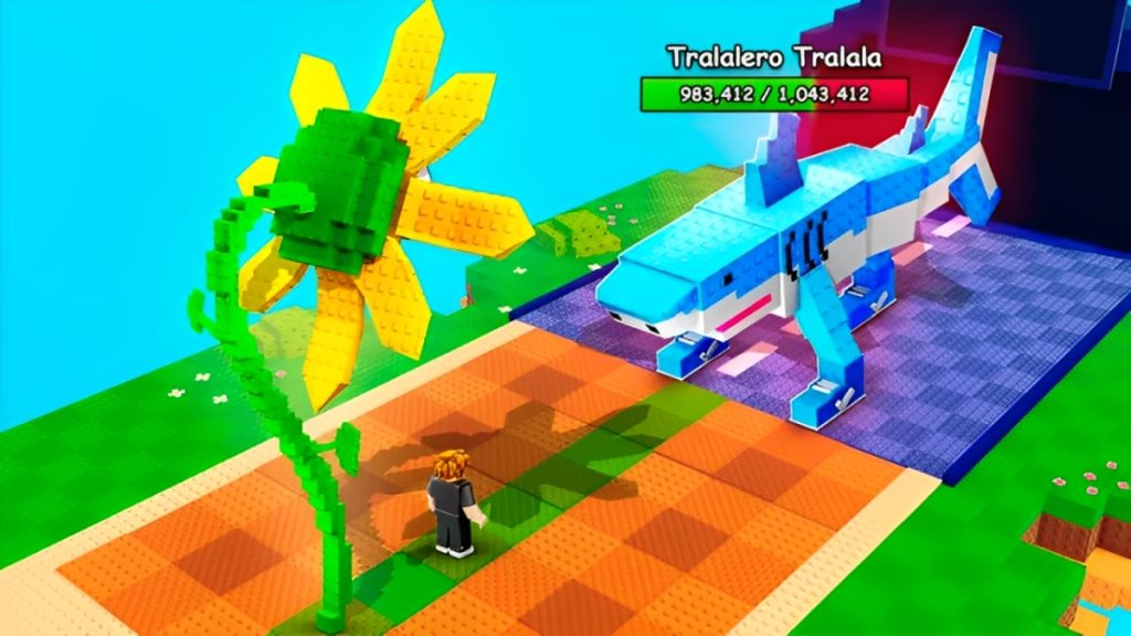 การต่อสู้ในเกม Plants vs Brainrots