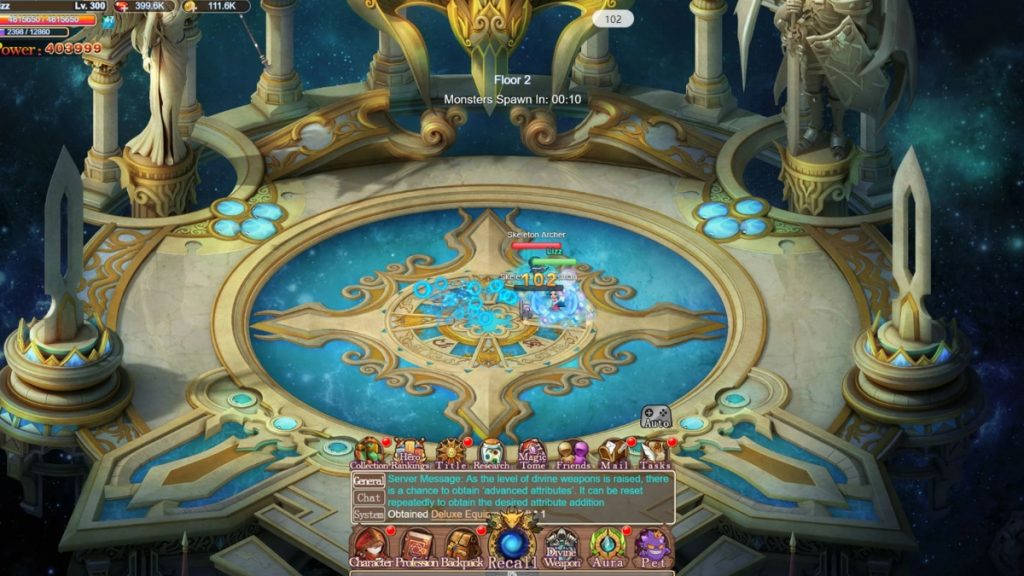 การต่อสู้ในเกม Runes of Legend