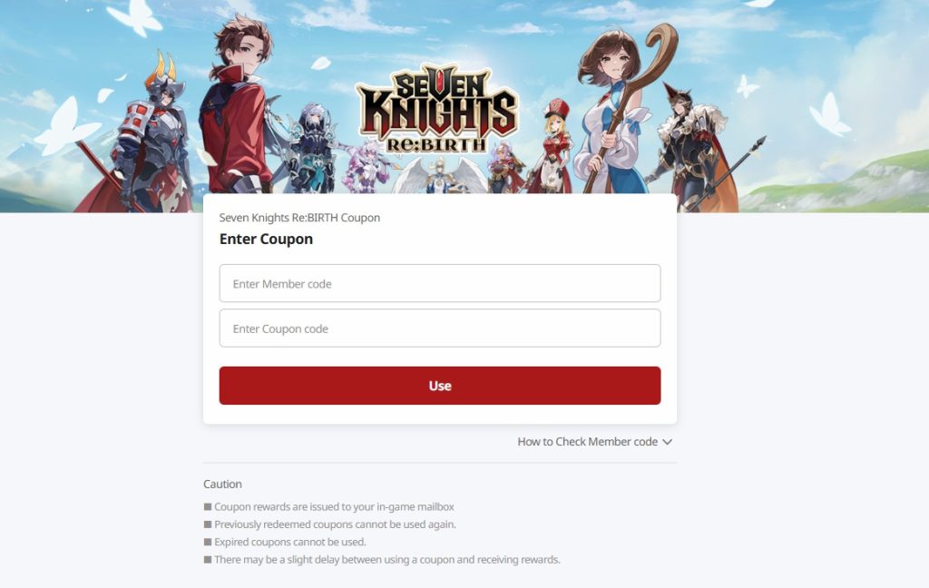 วิธีแลกโค้ดในเกม Seven Knights Re:Birth