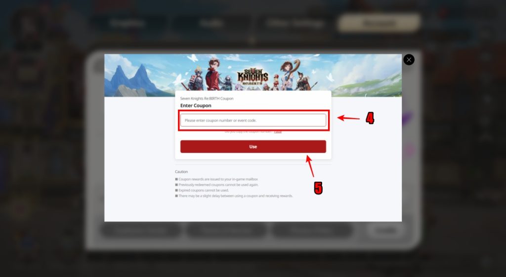 วิธีแลกโค้ดในเกม Seven Knights Re:Birth