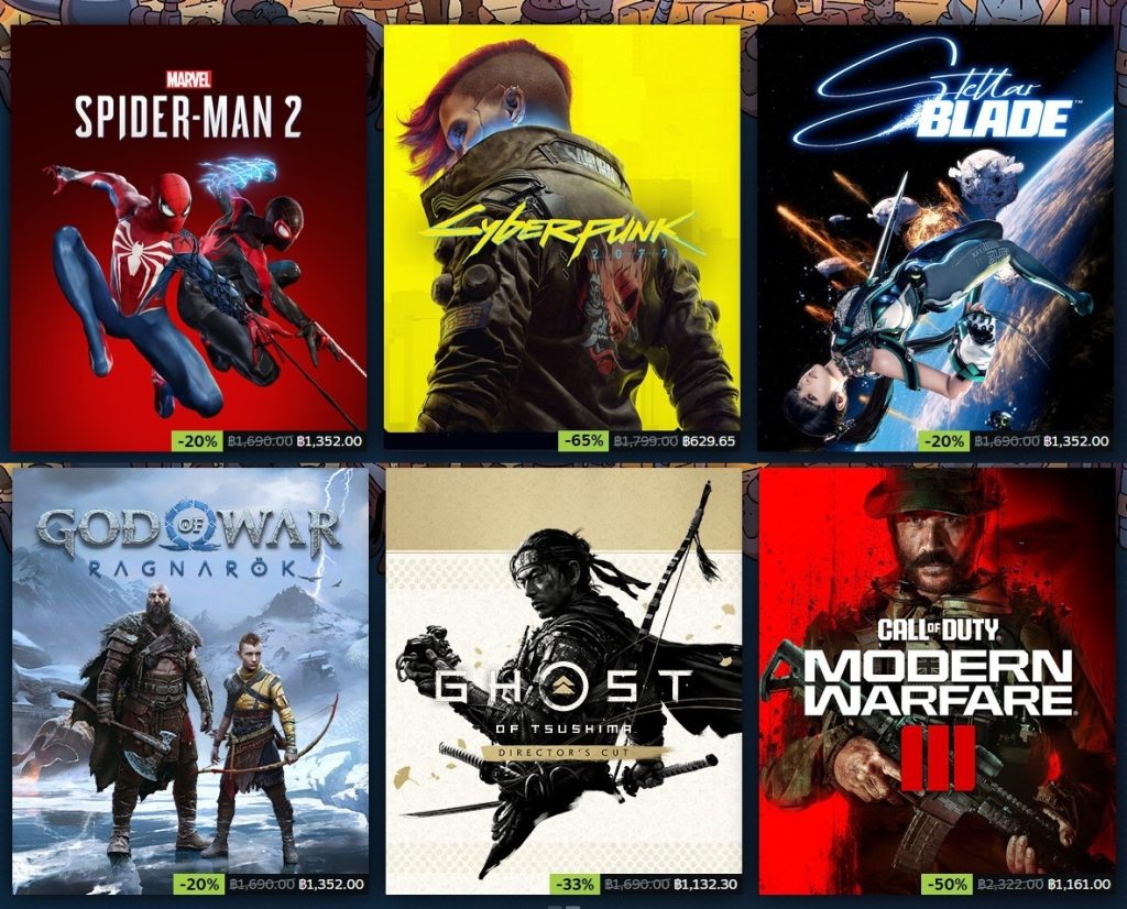 เกมลดราคาที่น่าสนใจใน Steam Autumn Sale 2025