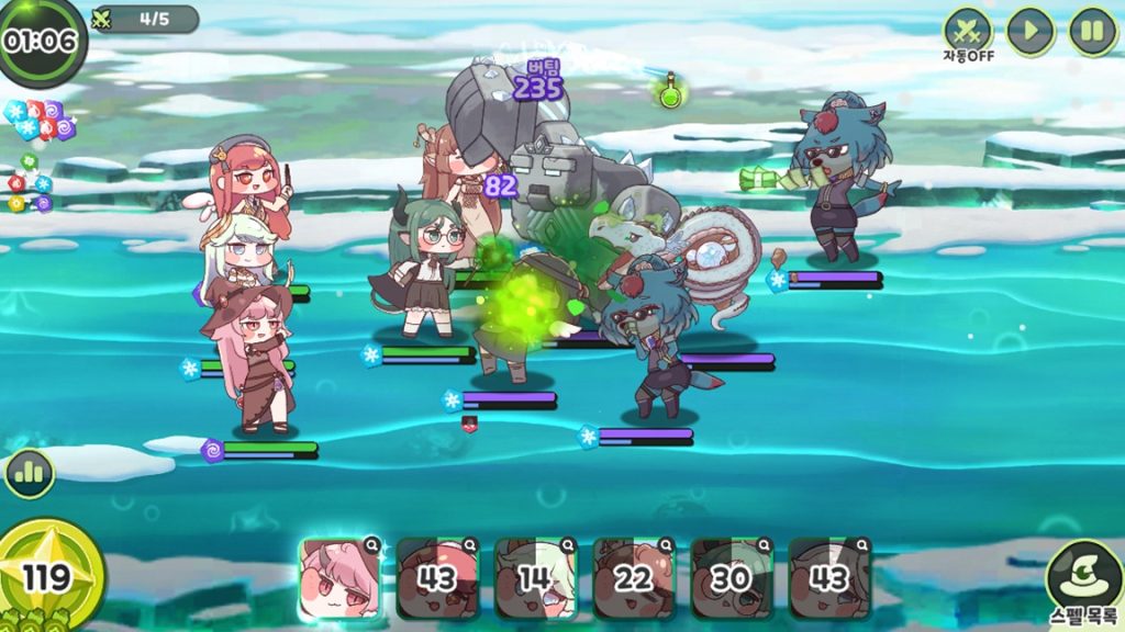 การต่อสู้ในเกม Trickcal: Chibi Go