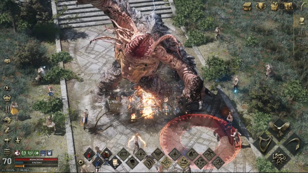 การต่อสู้ในเกม Legend of Ymir