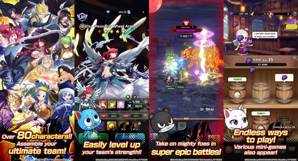 คอนเทนต์ในเกม FAIRY TAIL Wizard Chronicle