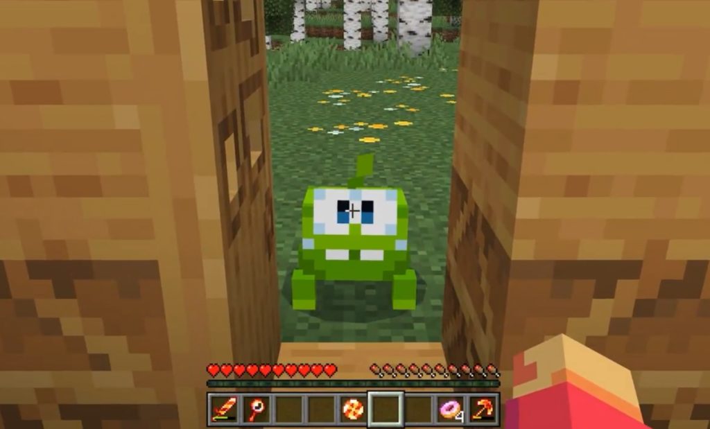 เหล่า Om Nom ใน Cut the Rope Minecraft Add-on