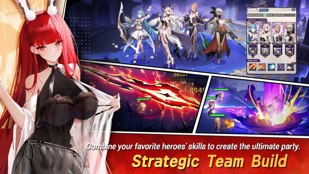 การจัดทีมในเกม Neverfall: Dungeon Trials