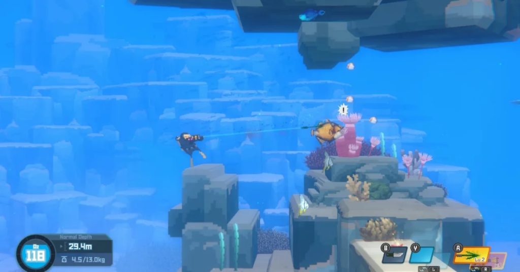 การออกจับปลาในท้องทะเลเกม DAVE THE DIVER