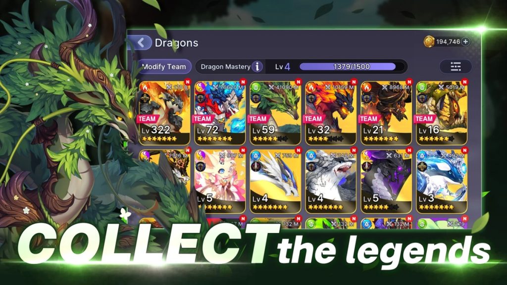สะสมเหล่ามังกรหลายชนิดในเกม Dragon Village Rumble
