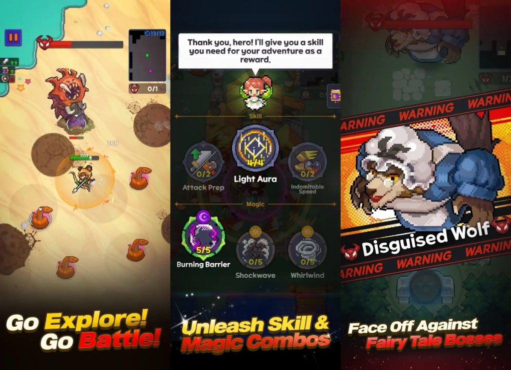 คอนเทนต์ในเกม Fairytale Quest