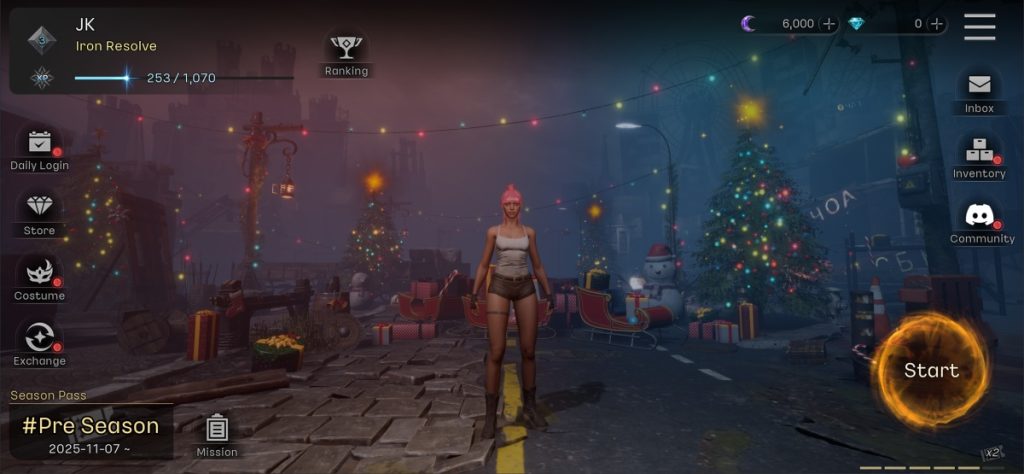 ล็อบบี้ในเกม RIVOR