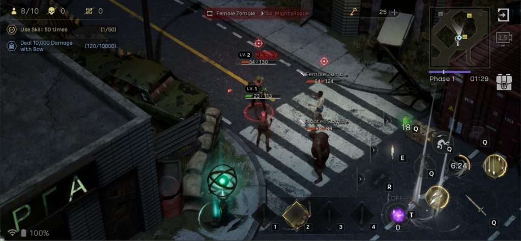 การต่อสู้ในเกม RIVOR