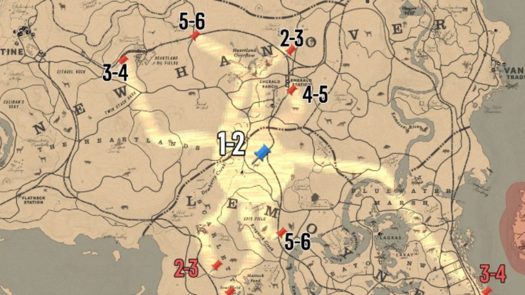 แผนที่ปริศนา Spider Dream ใน Red Dead Redemption 2