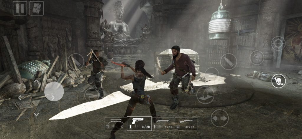 Tomb Raider เวอร์ชันคอนโซลเตรียมลง Android และ iOS กุมภาพันธ์ 2026 1 การต่อสู้ในเกม Tomb Raider
