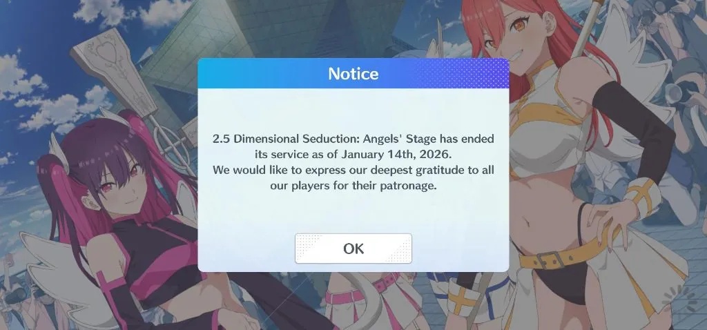 2.5 Dimensional Seduction: Angels on Stage ประกาศปิดตัว