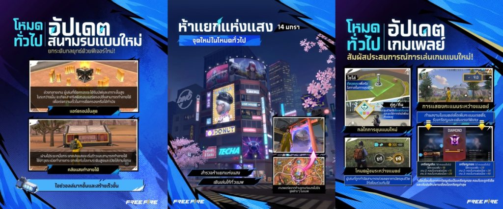 คอนเทนต์ในเกม Free Fire x Jujutsu Kaisen