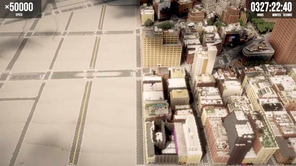 ขั้นตอนการสร้างเมืองนิวยอร์กขนาด 1:1 ในเกม Minecraft