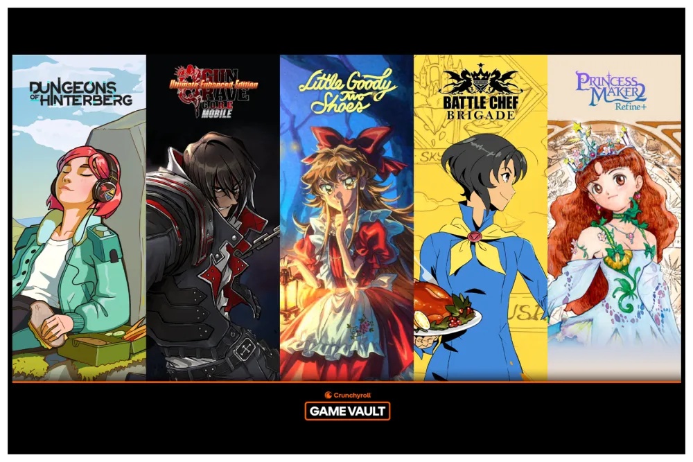 เกมในการดูแลของ Crunchyroll Games Vault