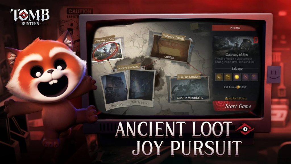 การค้นหาเบาะแสในเกม Tomb Busters