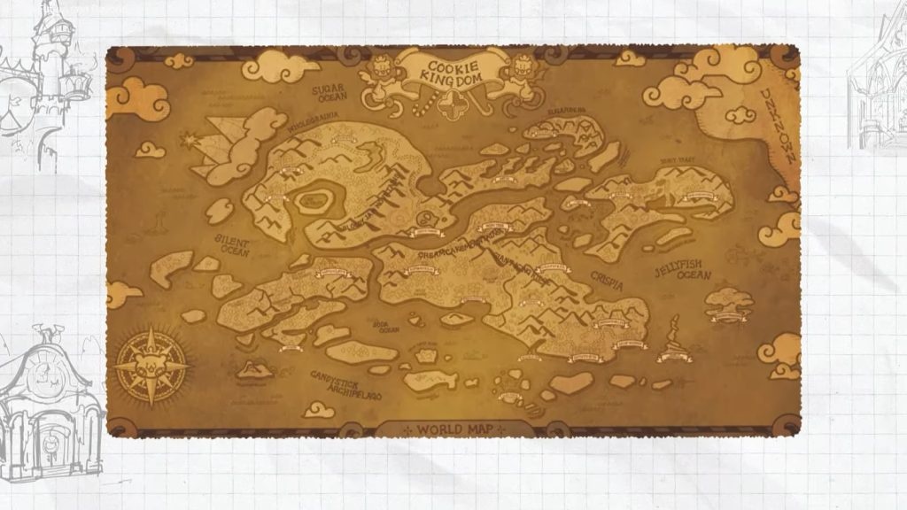 แผนที่ในเกม Cookie Run: New World