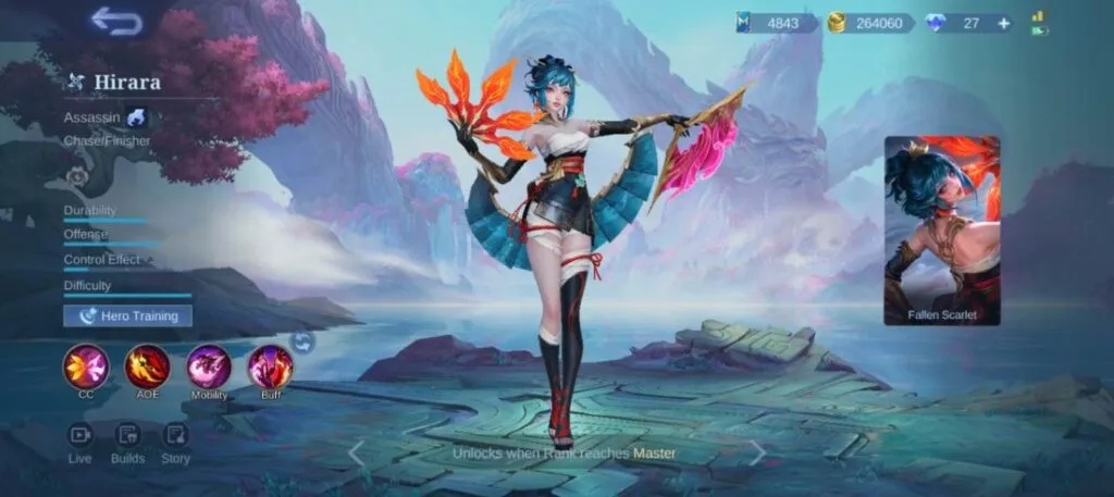 Hirara Assassin พัดคู่ ในเกม Mobile Legends: Bang Bang