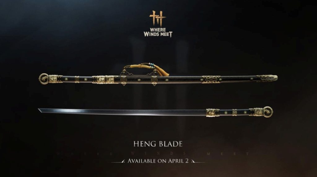 ดาบ Heng ในเกม Where Winds Meet