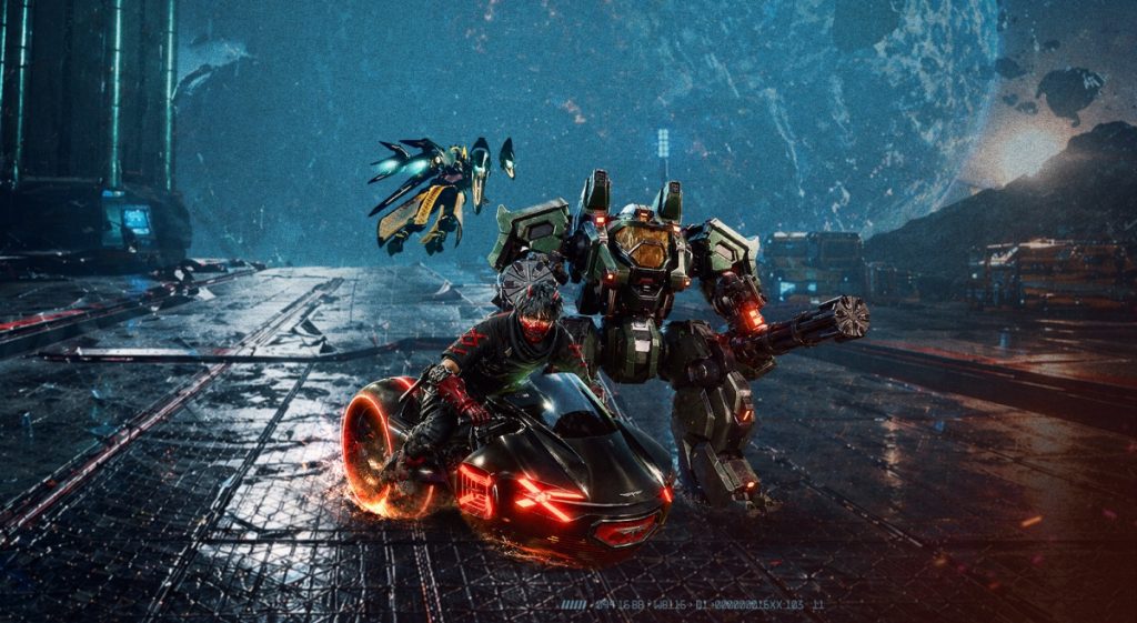 โหมดขับขี่โฮเวอร์บอร์ด ในเกม ARES: THE IRON VANGUARD